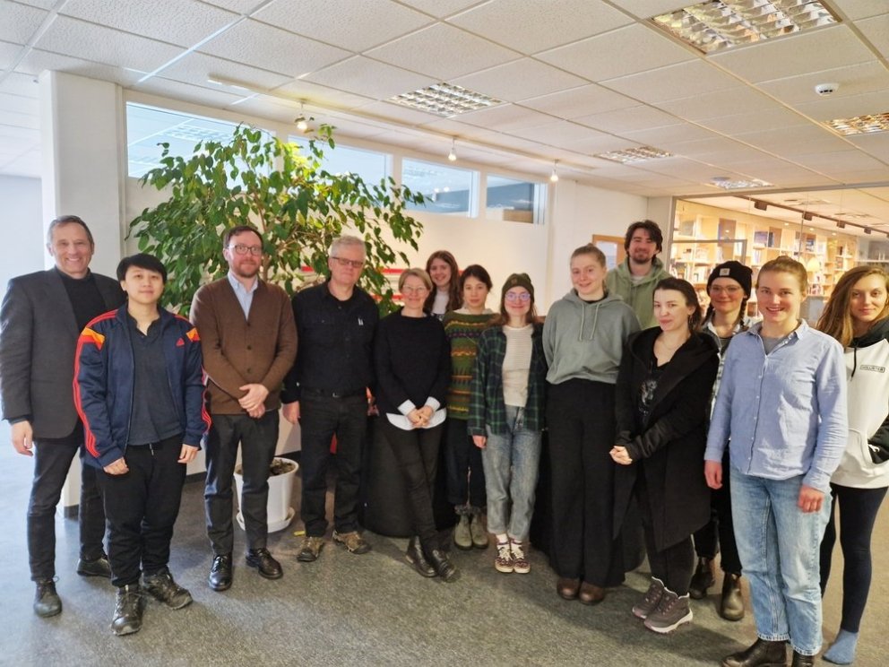 Halldór Þorgeirsson, head of the Icelandic Climate Council, with Matthias Kokorsch, Academic Directo…