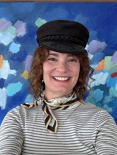 Captain Cat, in a Greek fisherman’s hat, which was a gift from a Greek student.