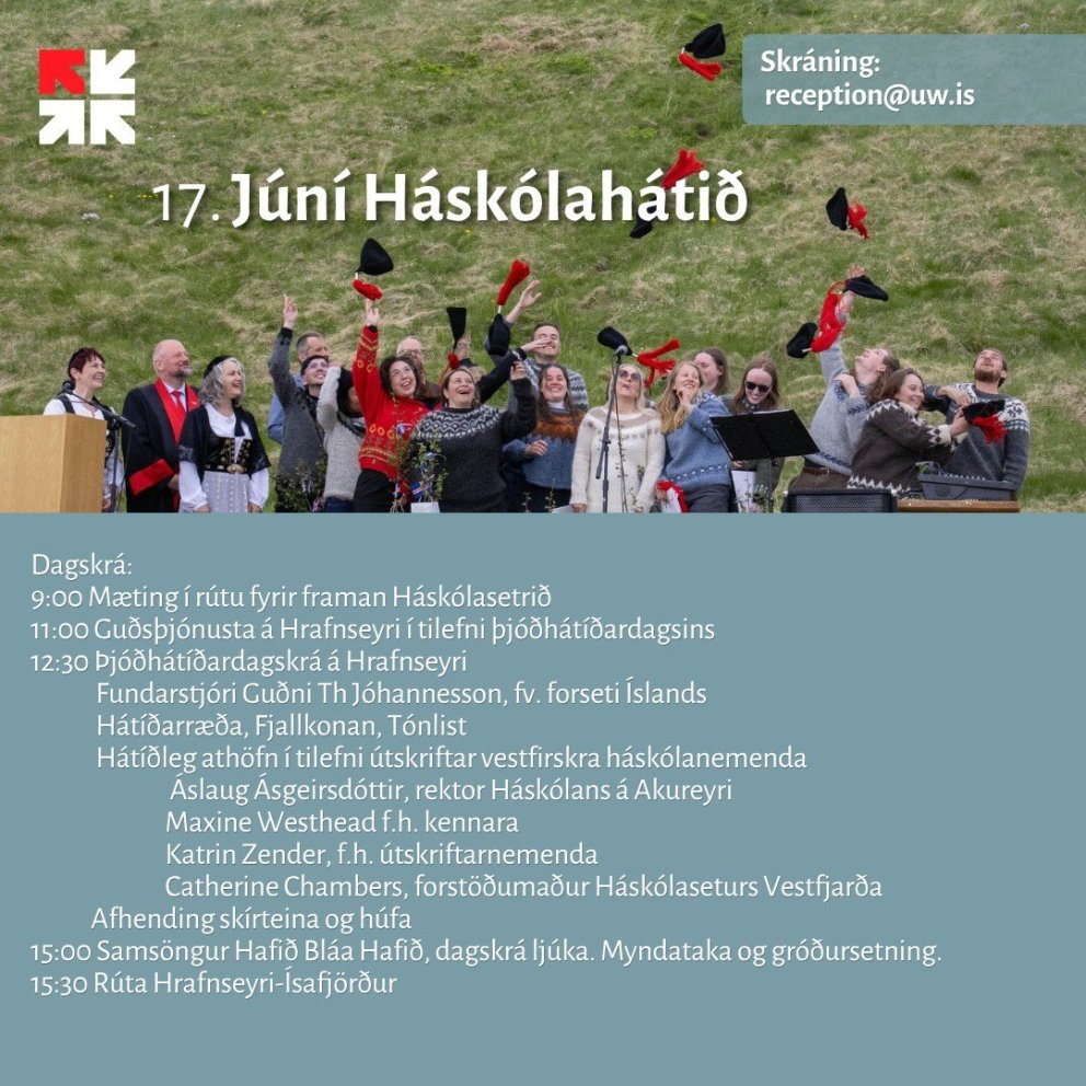 Öllum vestfirskum háskólanemum býðst að útskrifast á Hrafnseyri 17. júní!