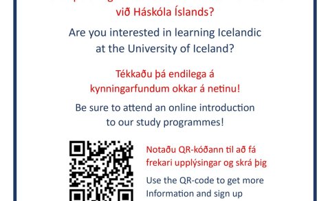 Info sessions on studies in Icelandic as a second language at HÍ